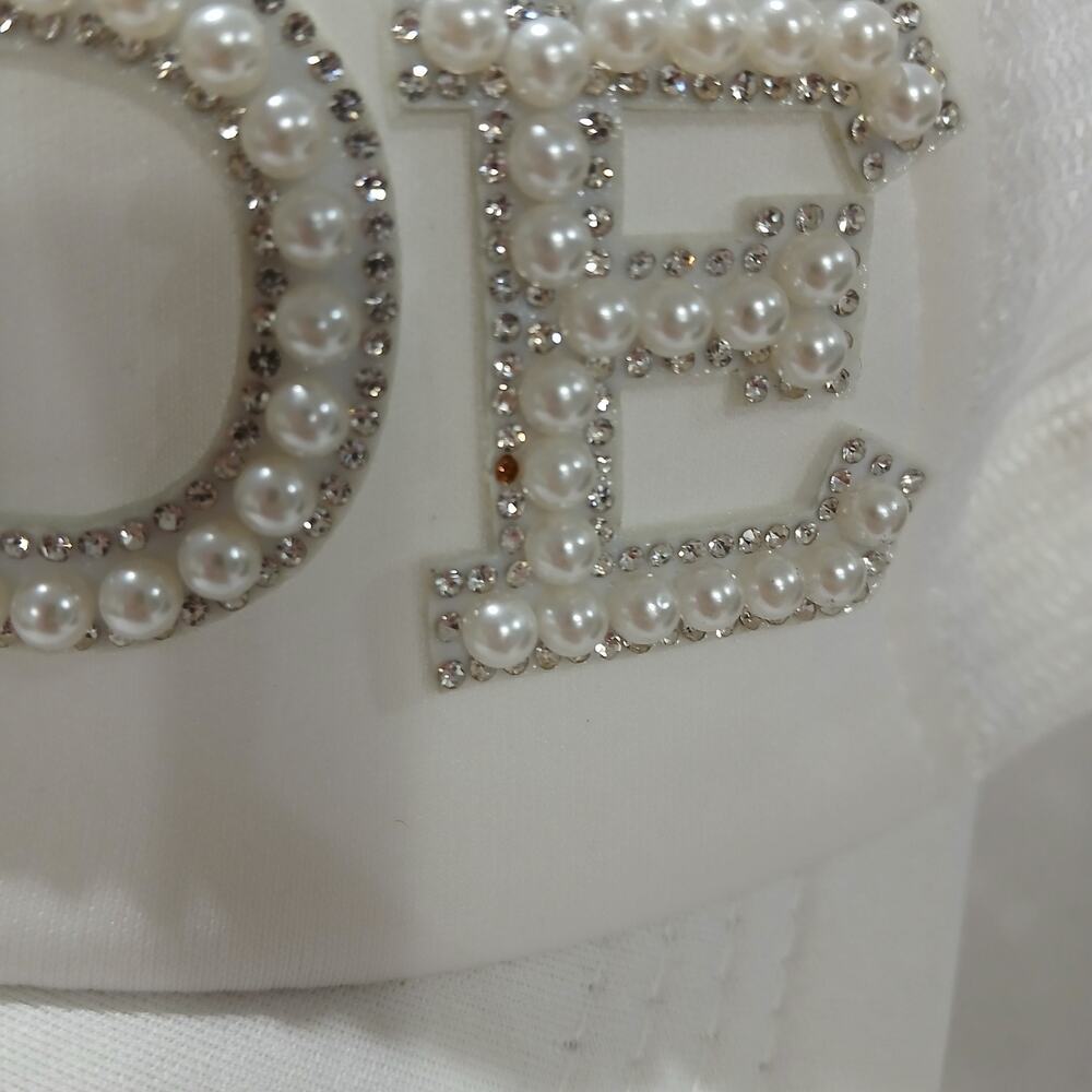Bride and Groom Hats Pearl Embellished Veil Bachelorette Bridal Shower Wedding - Picture 7 of 8